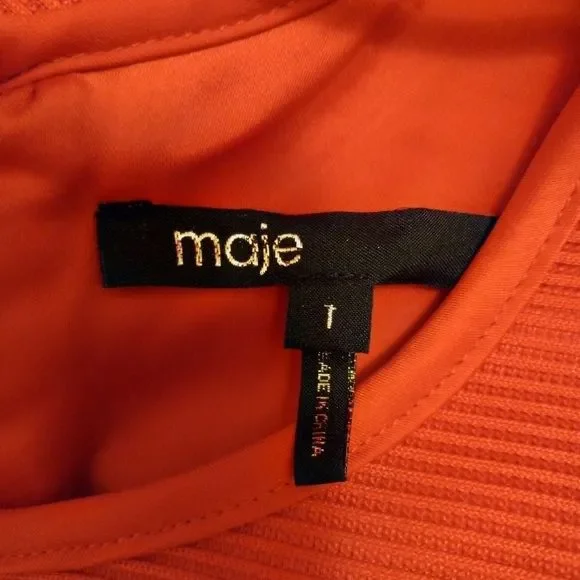 Maje Pleated Fit/Flare Dress - Picture 8 of 8